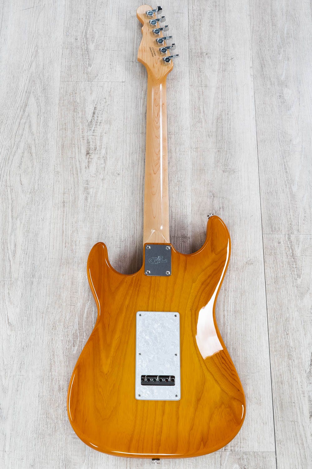 G&L Guitars Fullerton Deluxe S-500 Electric Guitar, Maple Fingerboard, Honeyburst