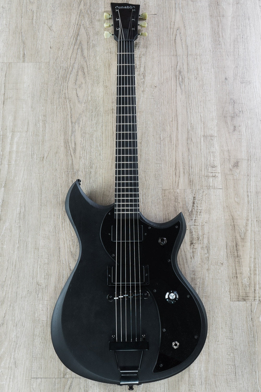 Dunable Guitars Cyclops Electric Guitar, Maple Fingerboard, Hard Case - Matte Black