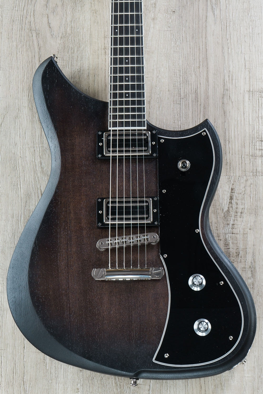 Dunable Guitars Yeti Electric Guitar, Ebony Fingerboard, Hard Case - Black Burst Satin