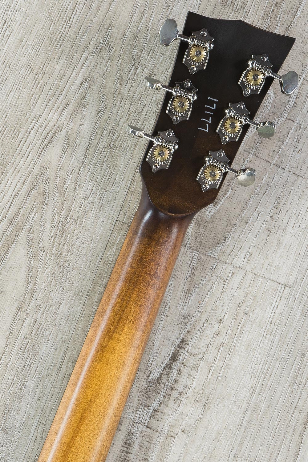 Dunable Guitars Yeti Electric Guitar, Maple Fingerboard, Hard Case - Light Brown/Amber Stain