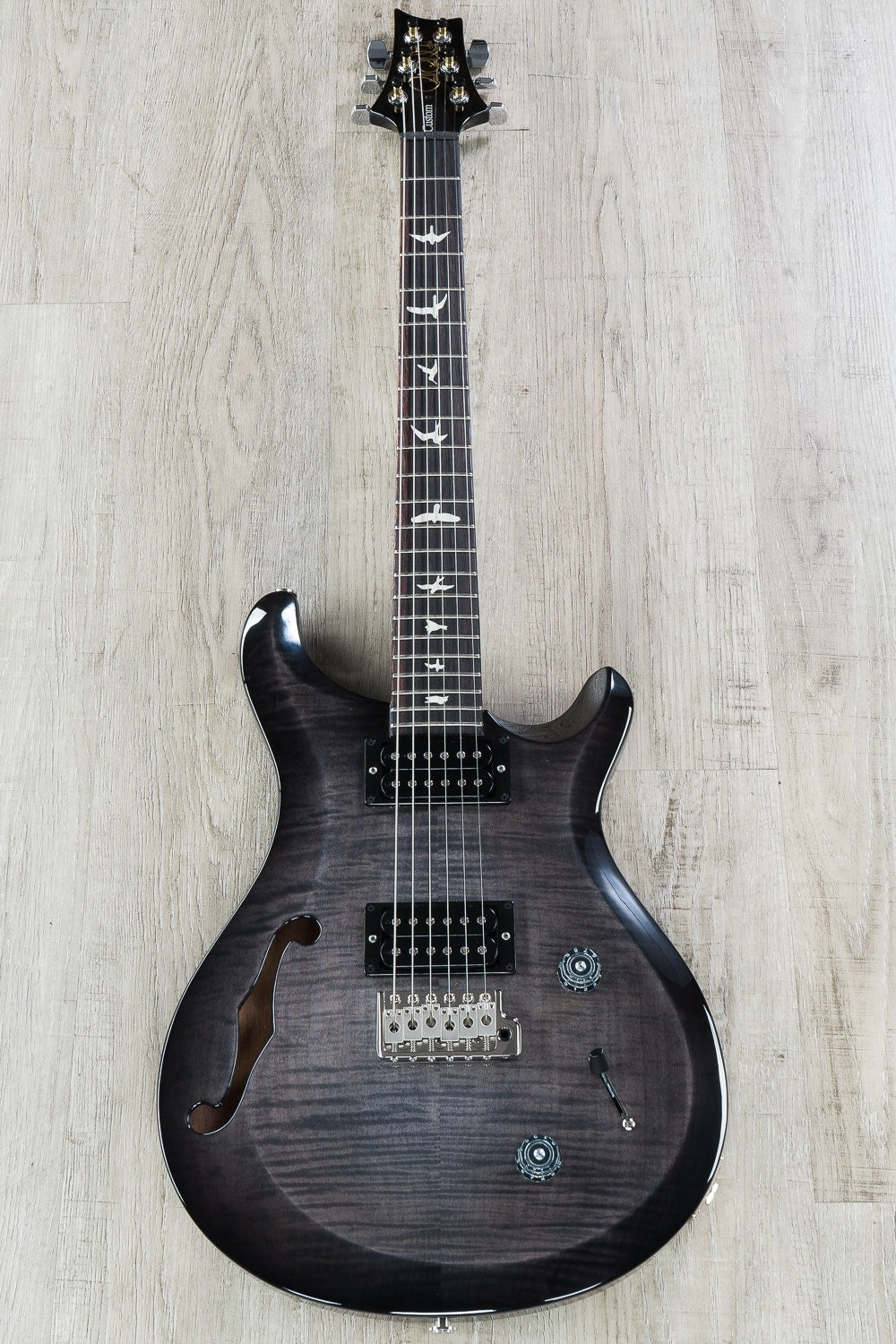 PRS Paul Reed Smith S2 Custom 22 Semi-Hollow Electric Guitar with Gig Bag - Elephant Gray