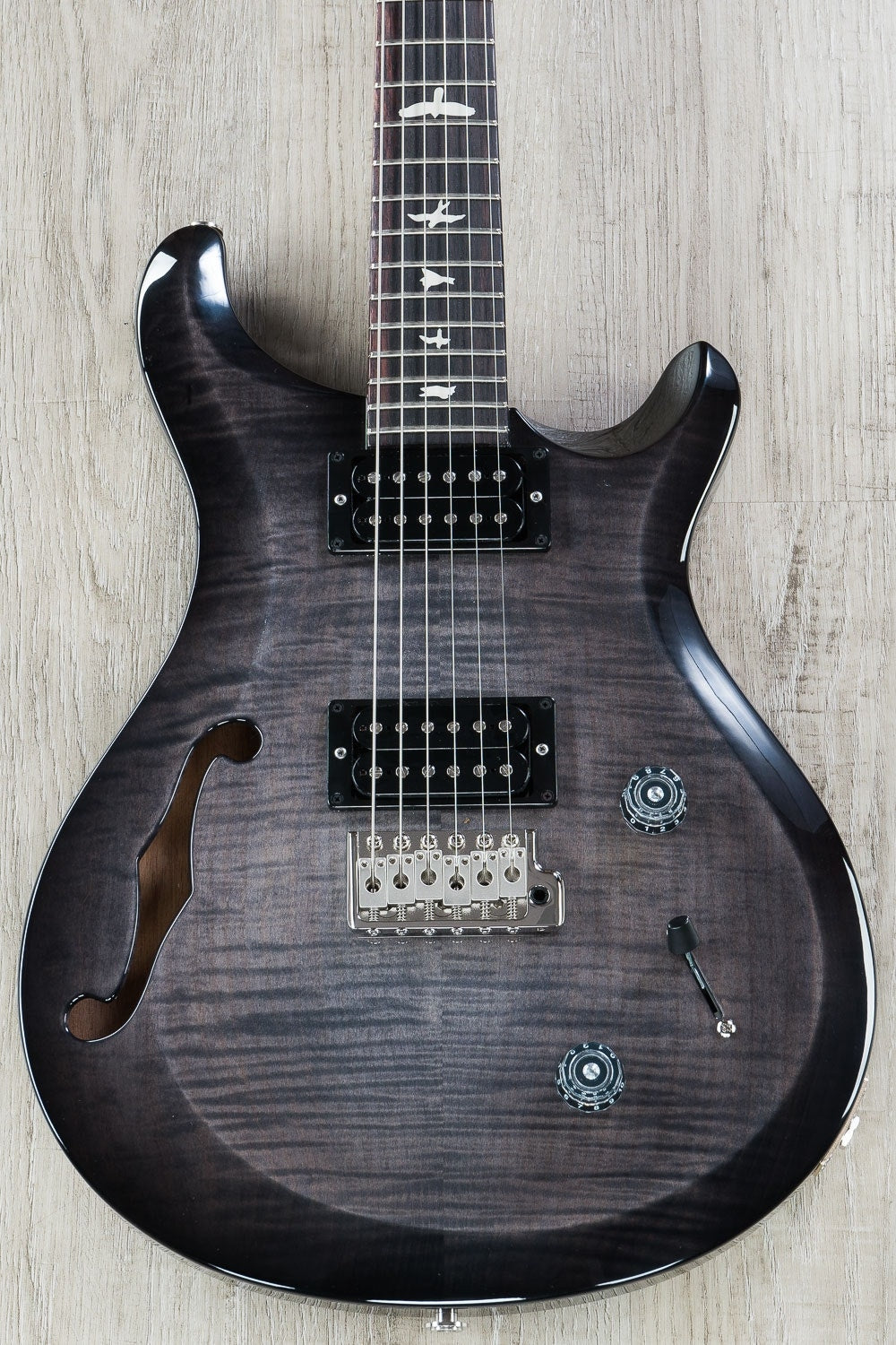 PRS Paul Reed Smith S2 Custom 22 Semi-Hollow Electric Guitar with Gig Bag - Elephant Gray