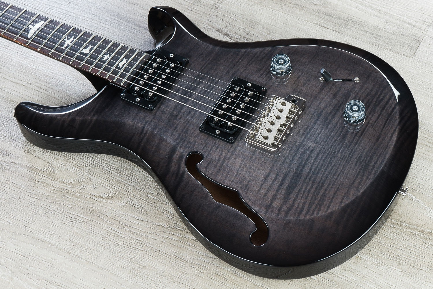 PRS Paul Reed Smith S2 Custom 22 Semi-Hollow Electric Guitar with Gig Bag - Elephant Gray