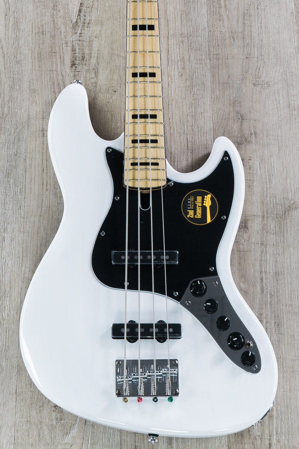 Sire Marcus Miller V7 Vintage 2nd Gen Bass Guitar, 4-String, Swamp Ash, WB, White Blonde
