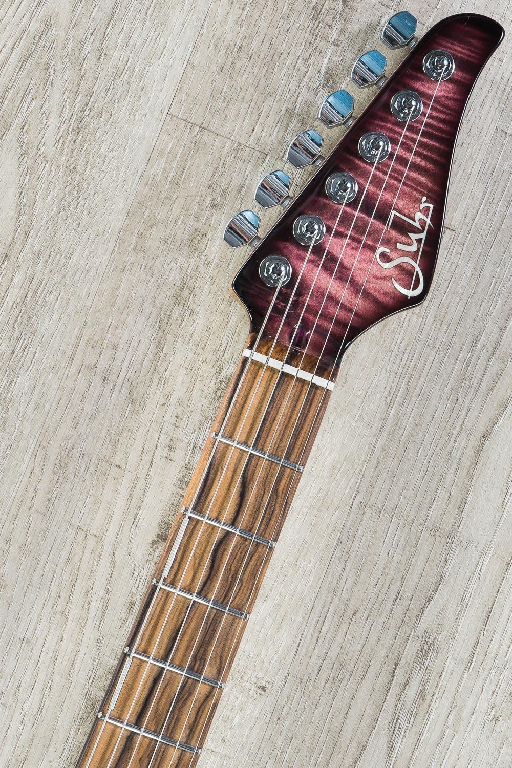Suhr Modern Carve Top Set Neck HSH Electric Guitar, Flame Curly Mape Top, Matching Headstock, Hard Case - Custom Color