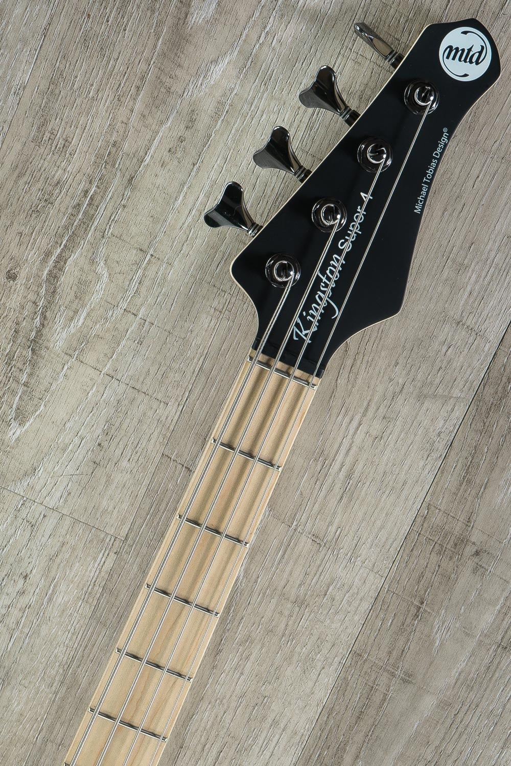 MTD Kingston Super Bass Guitar, 4-String, Maple Fingerboard, Matte Black