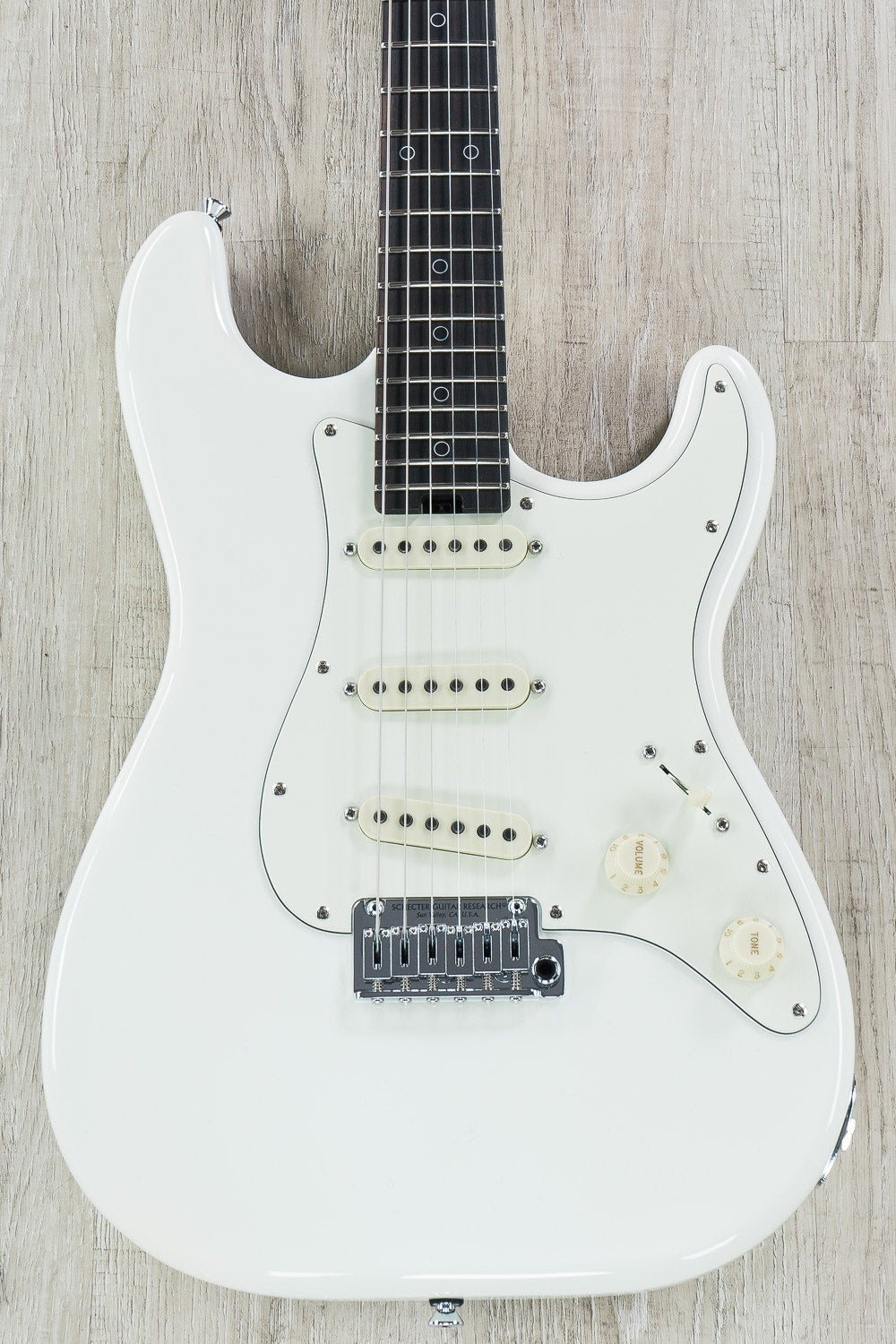 Schecter Nick Johnston USA Signature SSS Electric Guitar - Atomic Snow (Autographed by Nick Johnston)