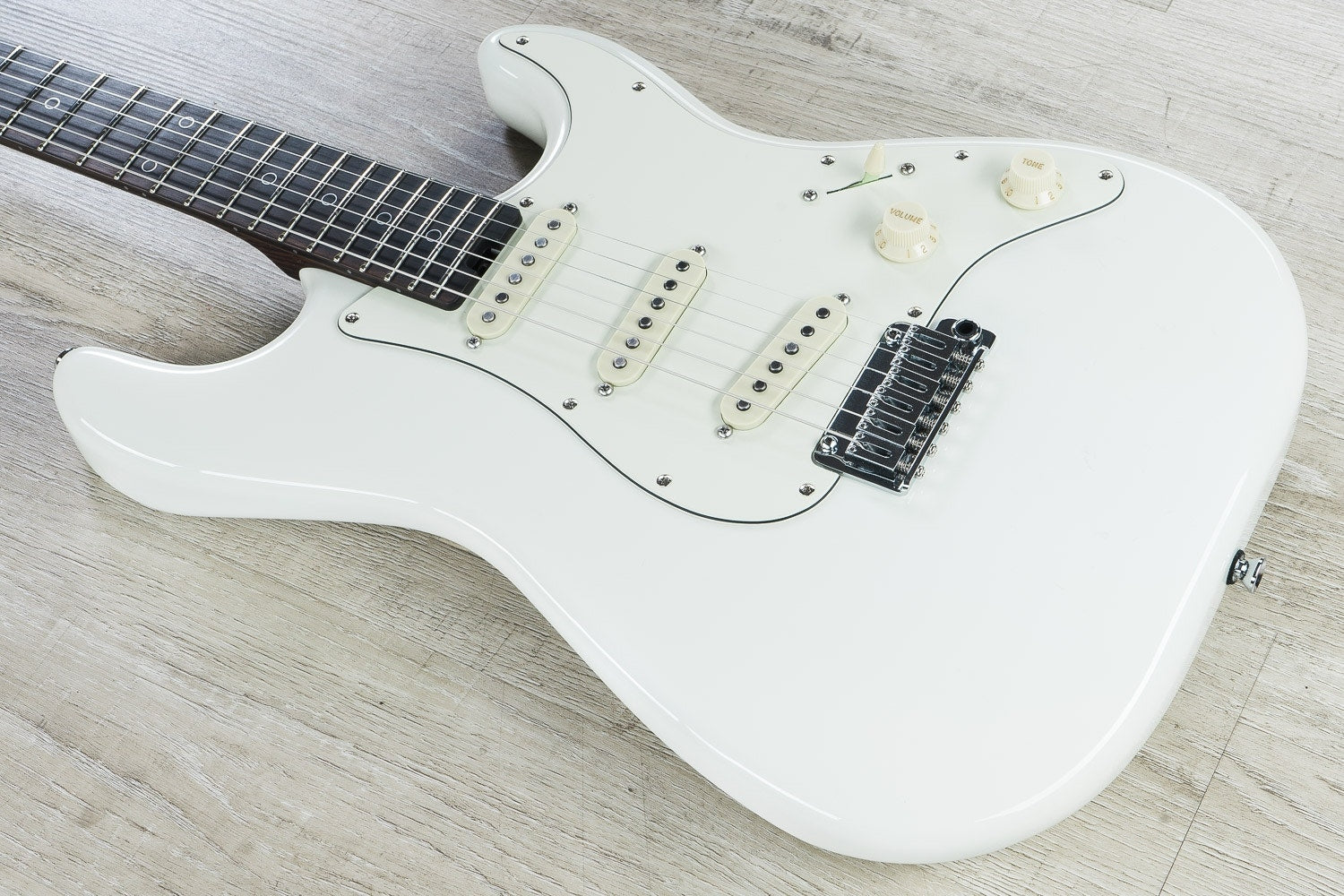 Schecter Nick Johnston USA Signature SSS Electric Guitar - Atomic Snow (Autographed by Nick Johnston)