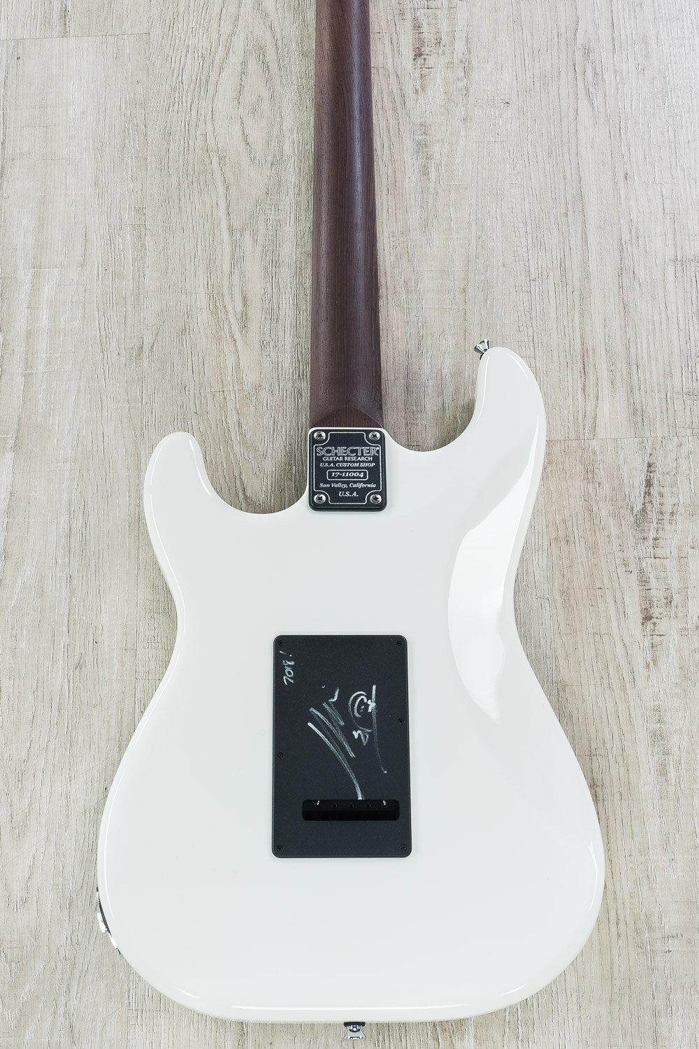 Schecter Nick Johnston USA Signature SSS Electric Guitar - Atomic Snow (Autographed by Nick Johnston)