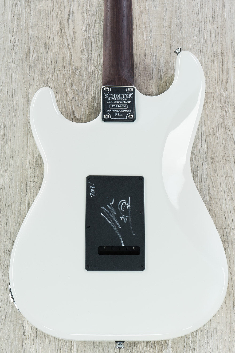 Schecter Nick Johnston USA Signature SSS Electric Guitar - Atomic Snow (Autographed by Nick Johnston)