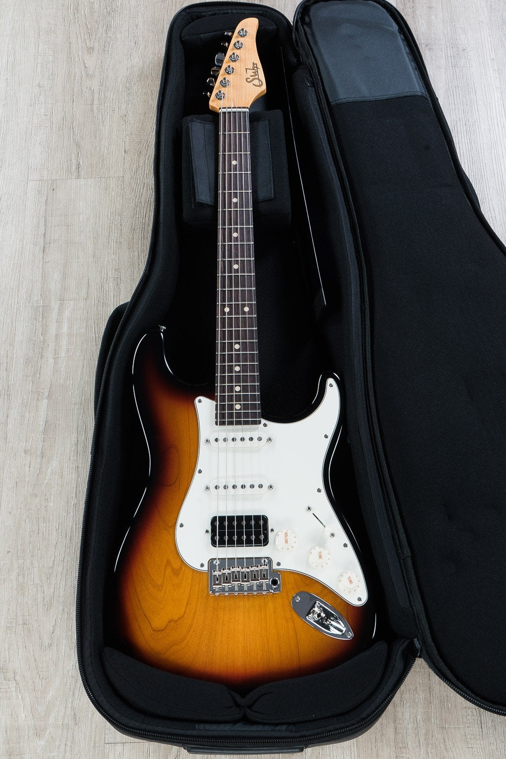 Suhr Classic Pro HSS Electric Guitar, Indian Rosewood Fingerboard, SSCII, Gig Bag - 3-Tone Burst