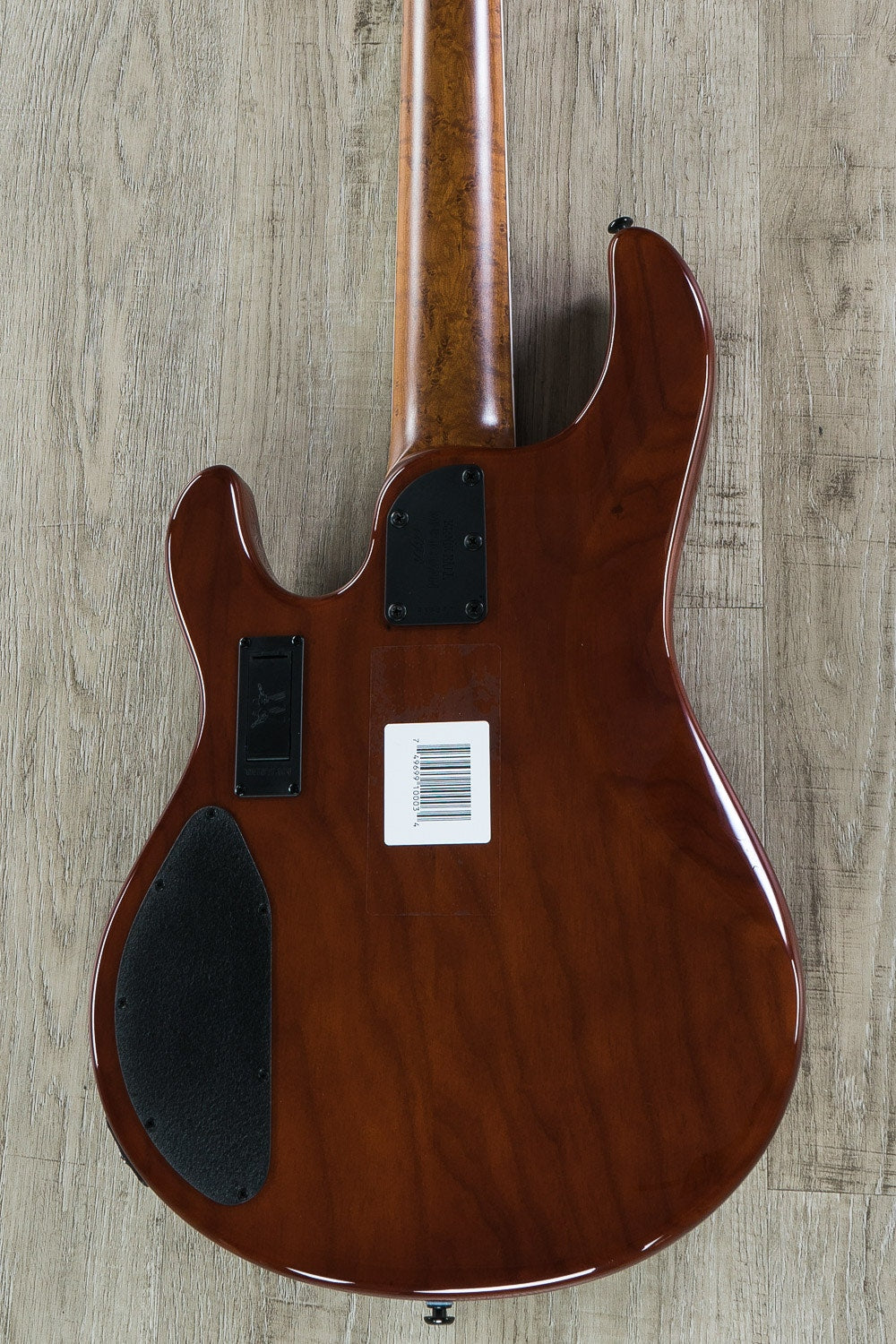 Ernie Ball Music Man BFR Stingray5 HH Bass Guitar, Giants Orange Quilt