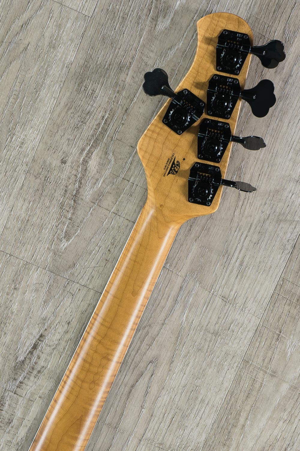 Ernie Ball Music Man BFR Stingray5 HH Bass Guitar- Giants Orange Quilt