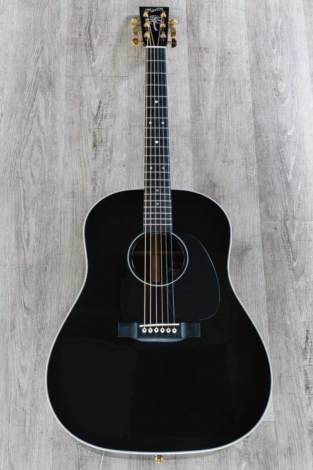 Martin Jimmy Buffet Custom Acoustic-Electric Guitar, Black, Rosewood Back, Spruce Top, Fishman Gold
