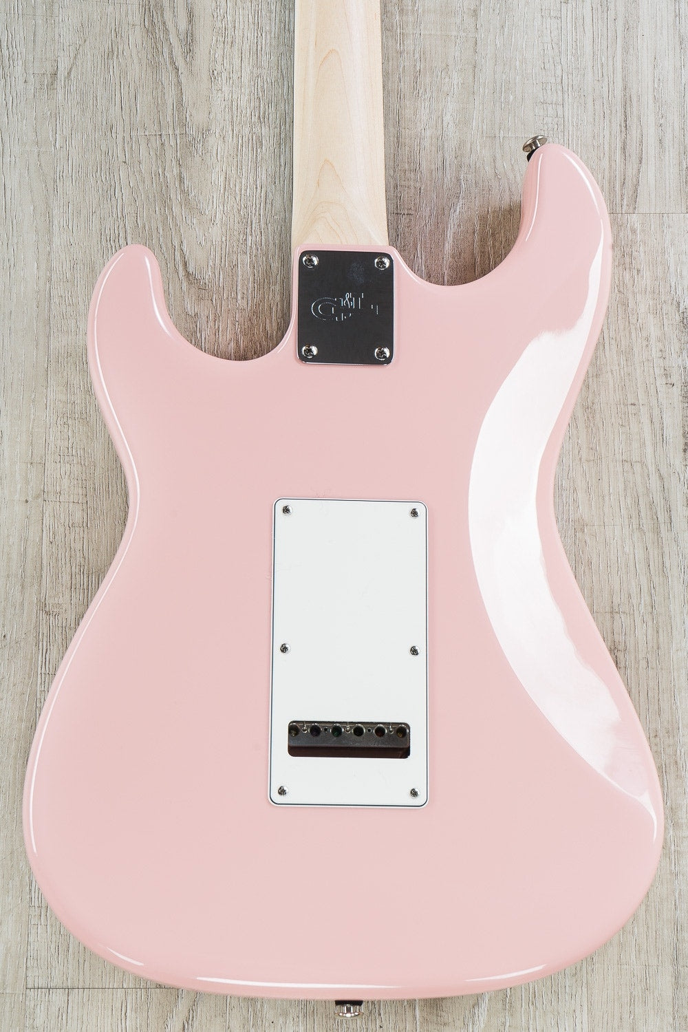 G&L USA Legacy HSS Electric Guitar, Rosewood Fingerboard, Hard Case - Shell Pink