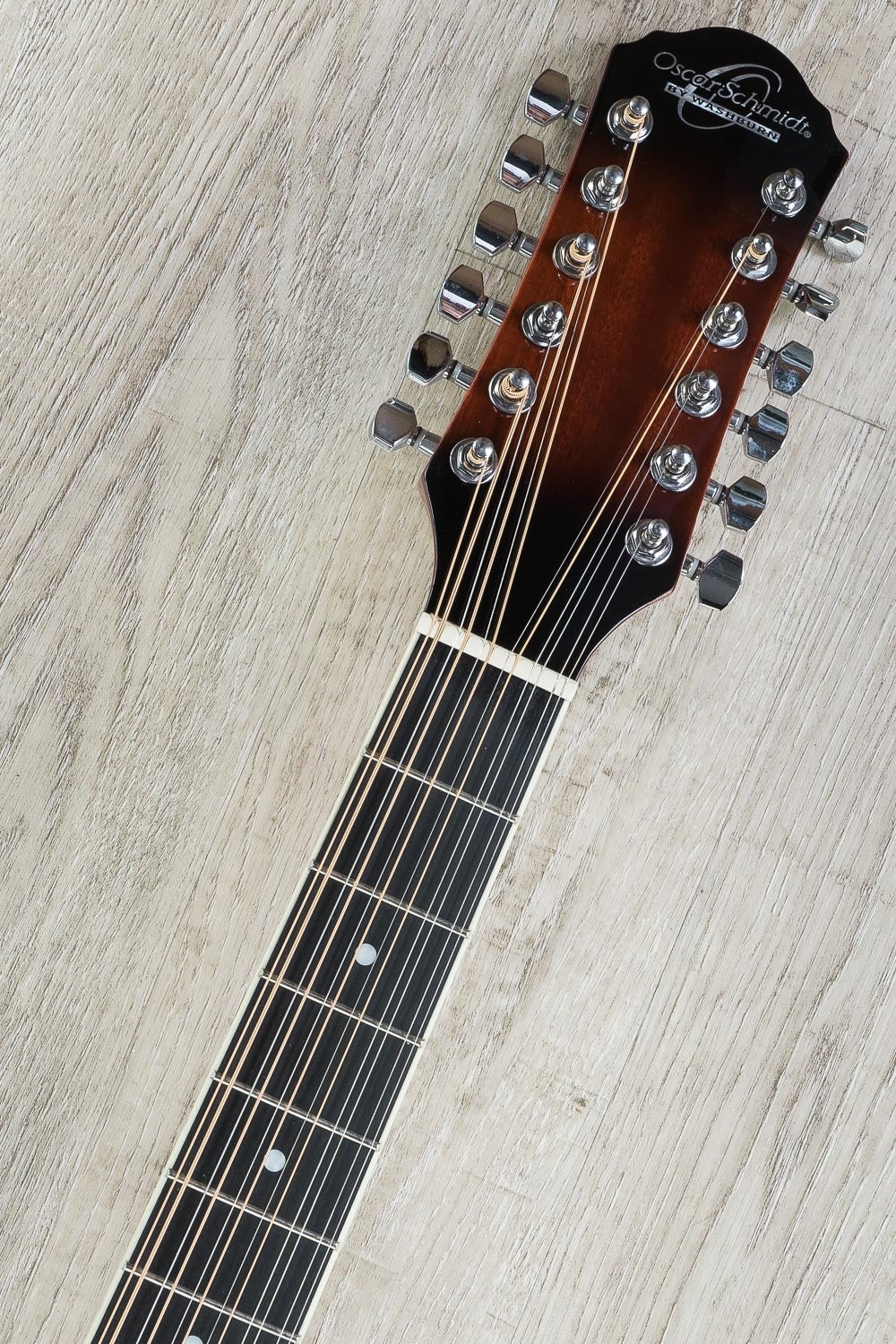 Oscar Schmidt OD312CE 12-String Dreadnought Acoustic-Electric Guitar - Black Cherry
