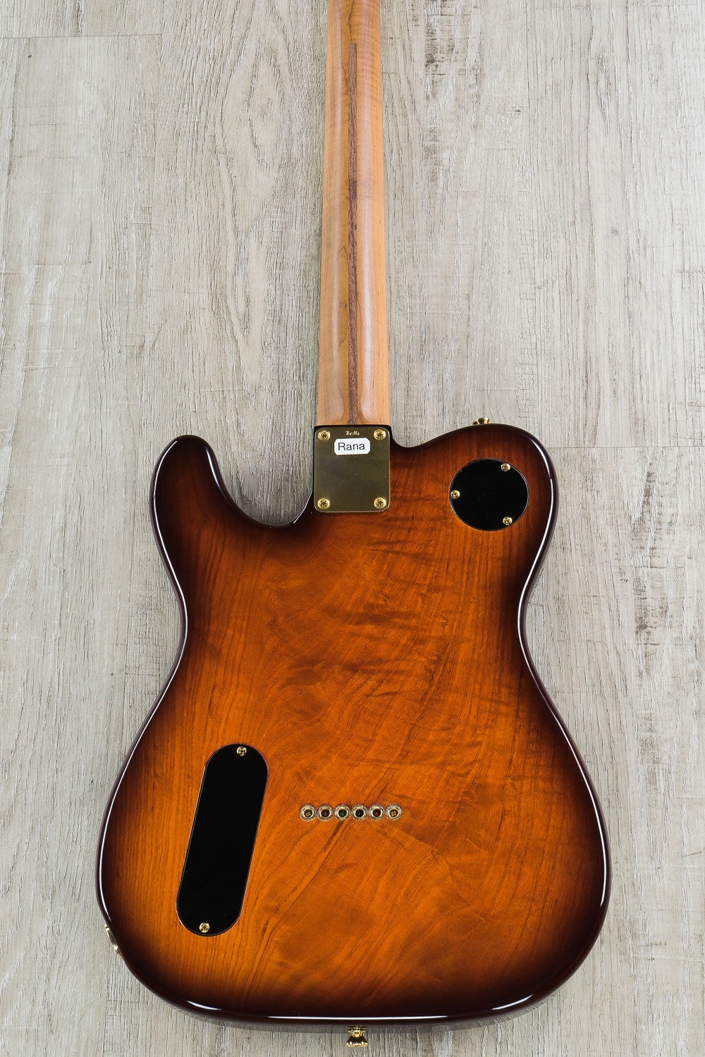 LsL Soledad Deluxe HH Semi-Hollow Electric Guitar, Figured Maple Top - Root Beer Burst