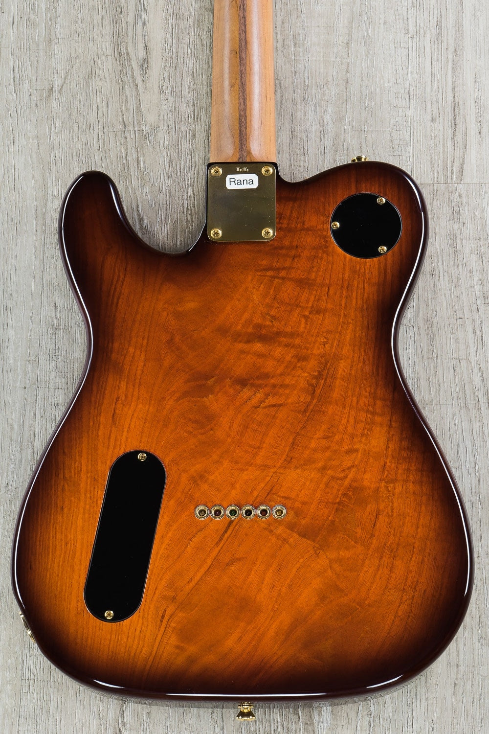 LsL Soledad Deluxe HH Semi-Hollow Electric Guitar, Figured Maple Top - Root Beer Burst