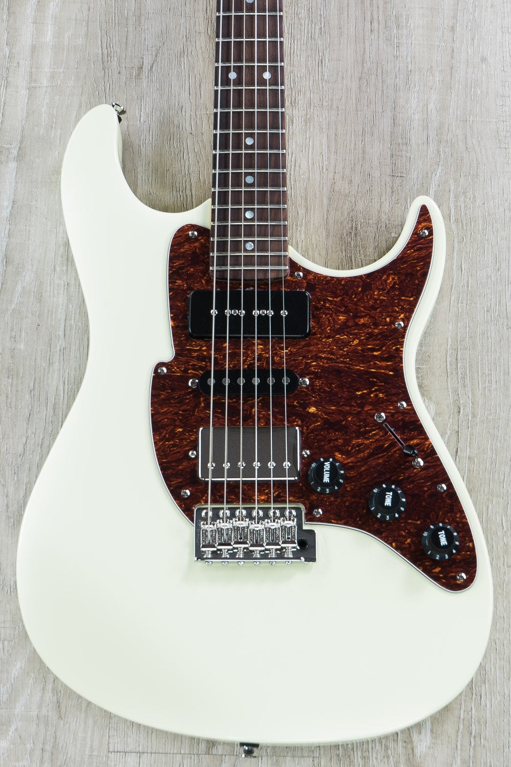 Fret King FKV6GW Black Label Geoff Whitehorn Electric Guitar - Vintage White (Exhibition Stock)