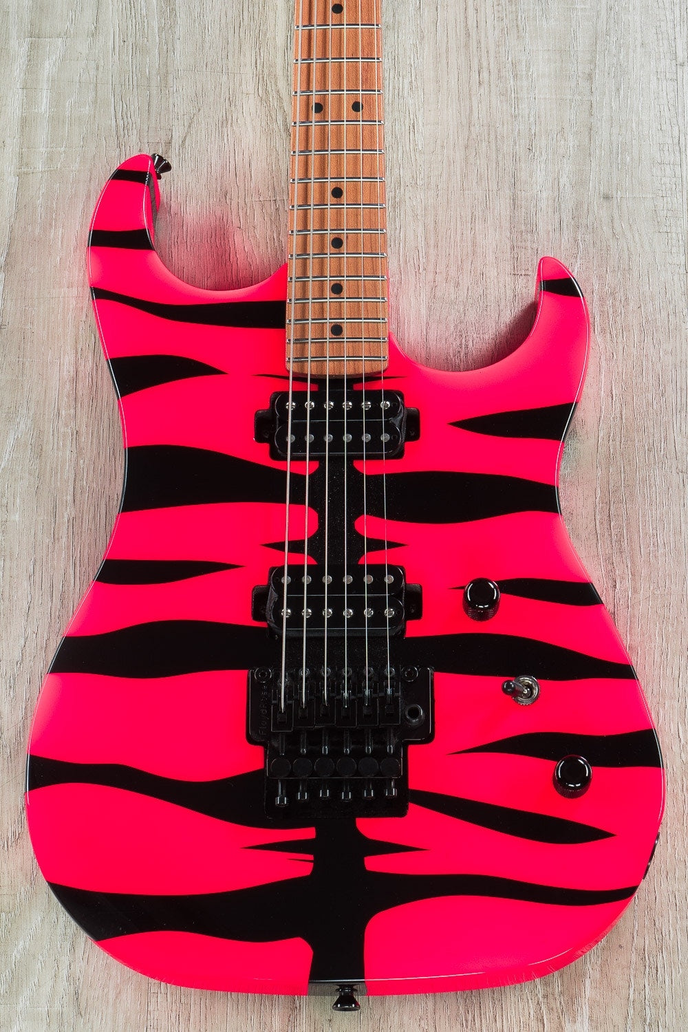 LsL XT-2 Solidbody Electric Guitar, Baked Maple Neck, Gotoh Floyd Rose Bridge - Hot Pink