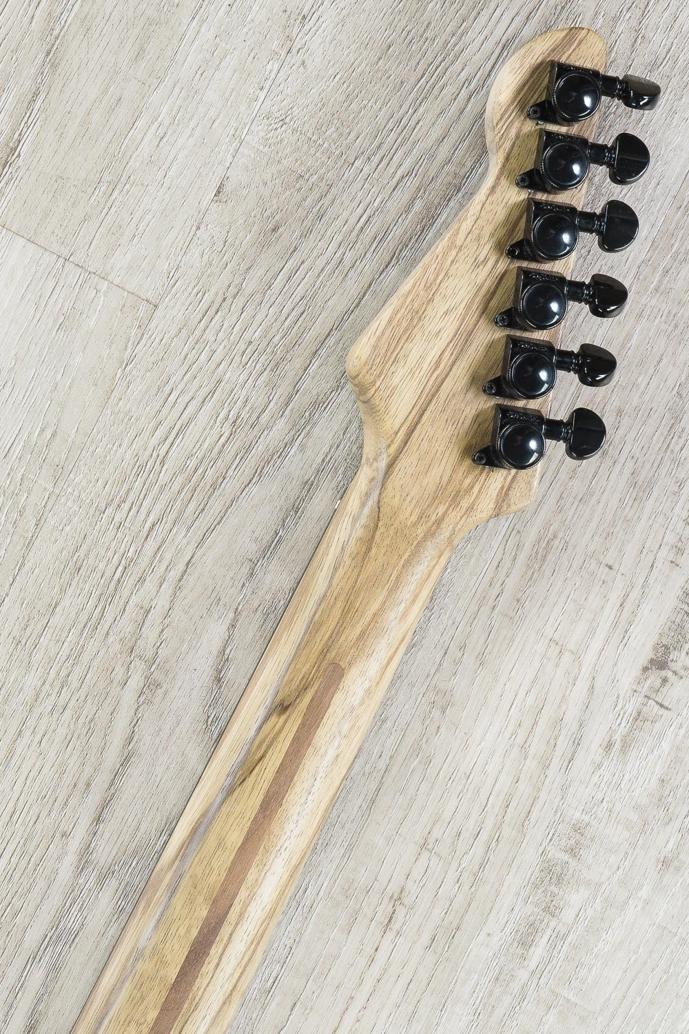 LsL XT-4 Solidbody Electric Guitar, Single Humbucker, Black Limba Body - Black Burst