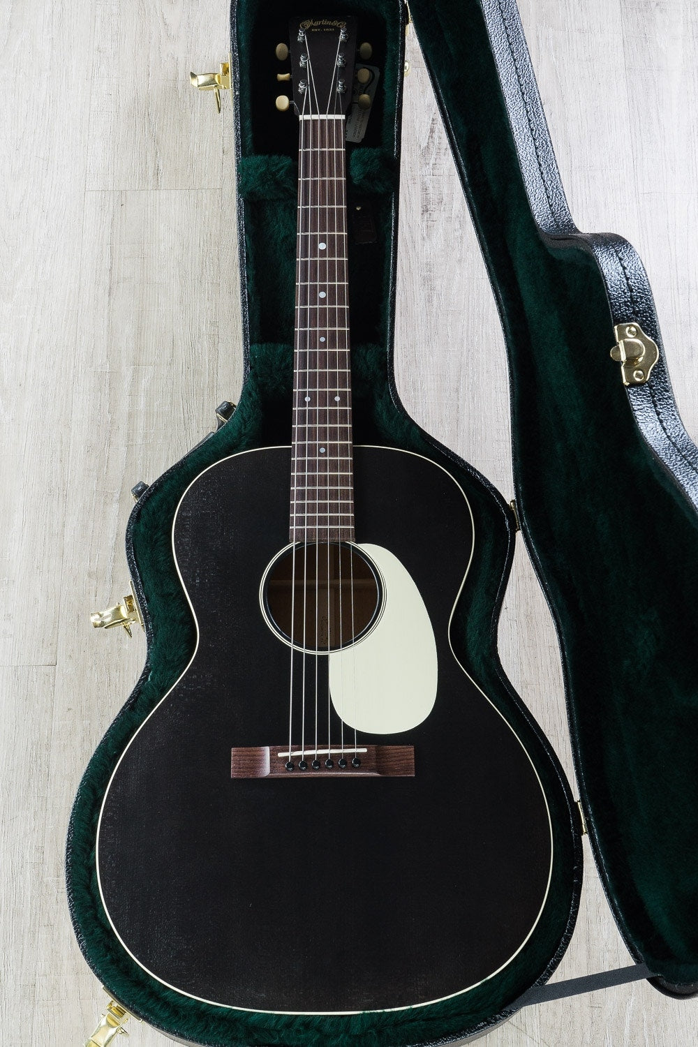 Martin 17 Series 00L-17E Grand Concert Acoustic-Electric Guitar with Hard Case - Black Smoke