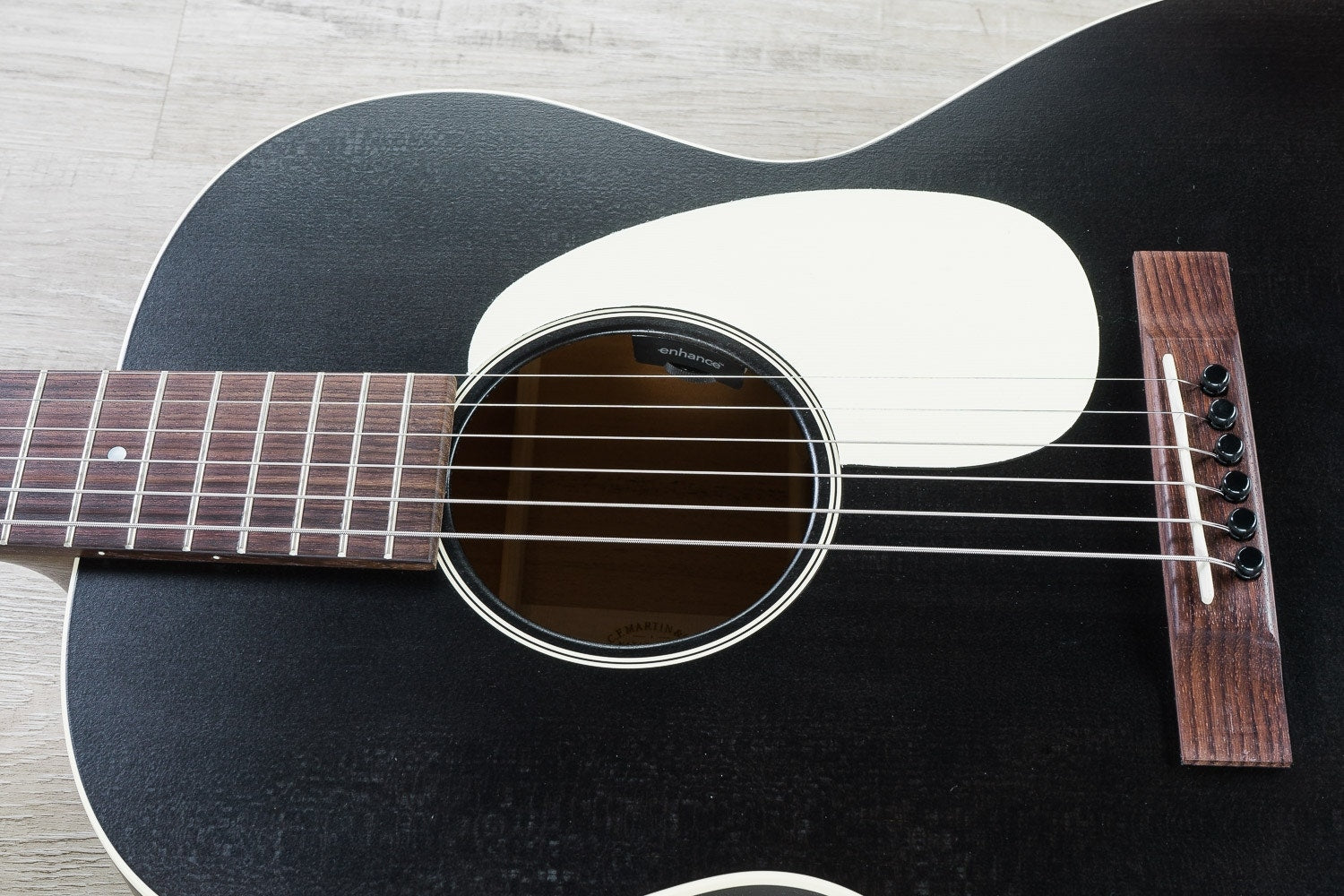 Martin 17 Series 00L-17E Grand Concert Acoustic-Electric Guitar with Hard Case - Black Smoke