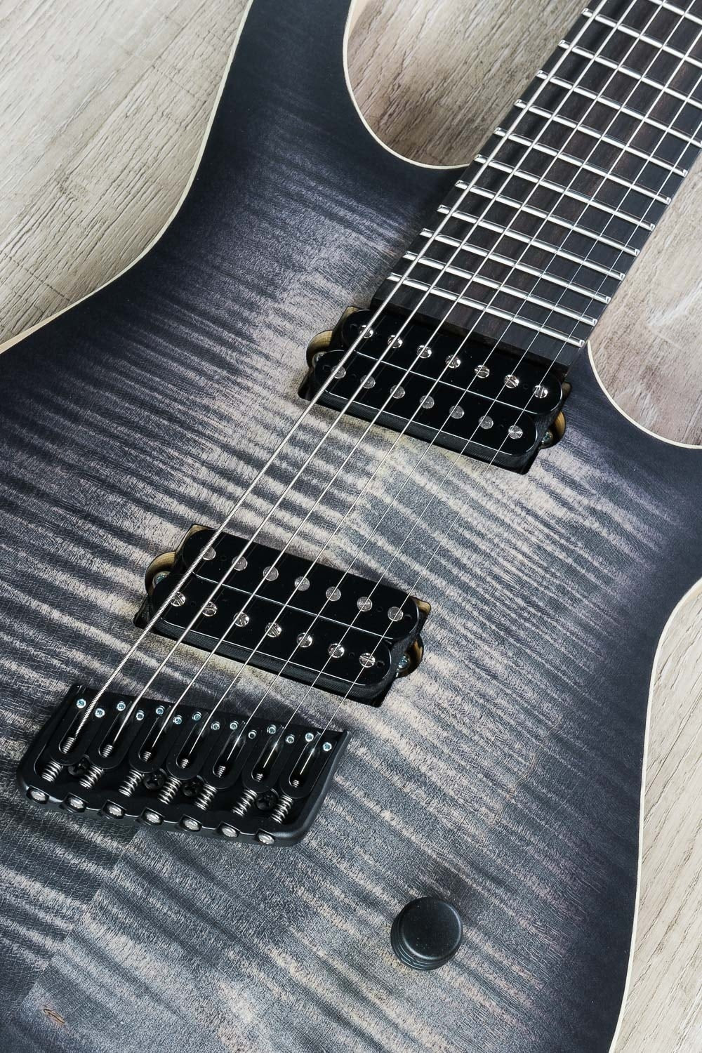 Skervesen Raptor 7 Custom FF 7-String Electric Guitar, Flamed Maple Top, Hard Case - Graphite