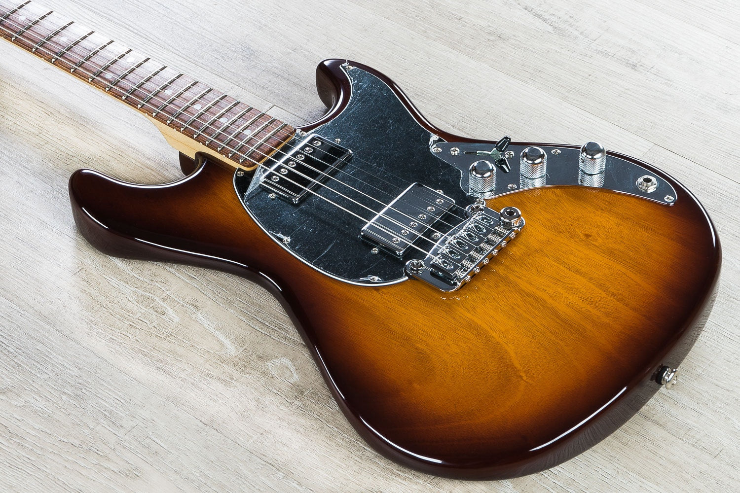 G&L Guitars Fullerton Deluxe Skyhawk HH Electric Guitar, Old School Tobacco Sunburst
