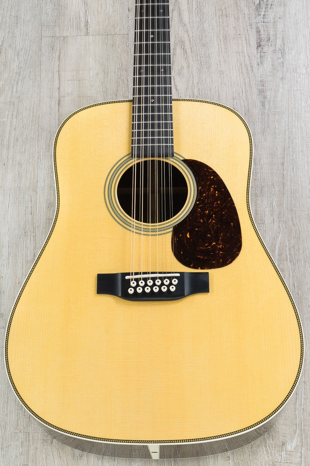 Martin HD12-28 12-String Acoustic Guitar, Ebony Fingerboard, Hard Case - Natural