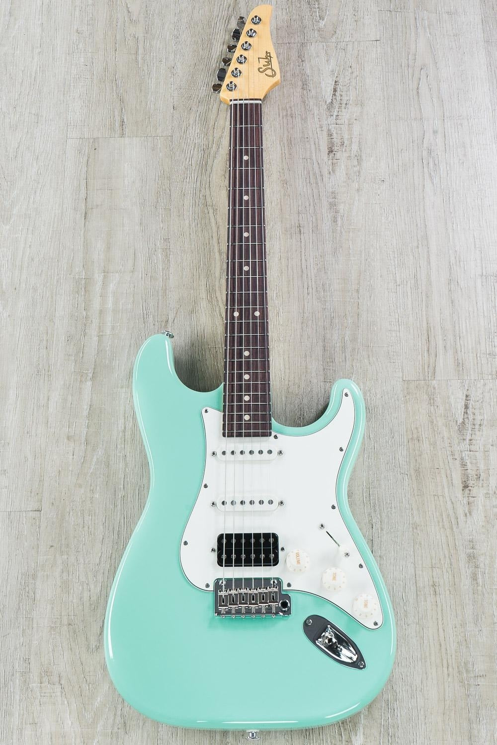 Suhr Classic Pro Electric Guitar, Indian Rosewood Fingerboard, HSS, SSCII, Deluxe Gig Bag - Surf Green