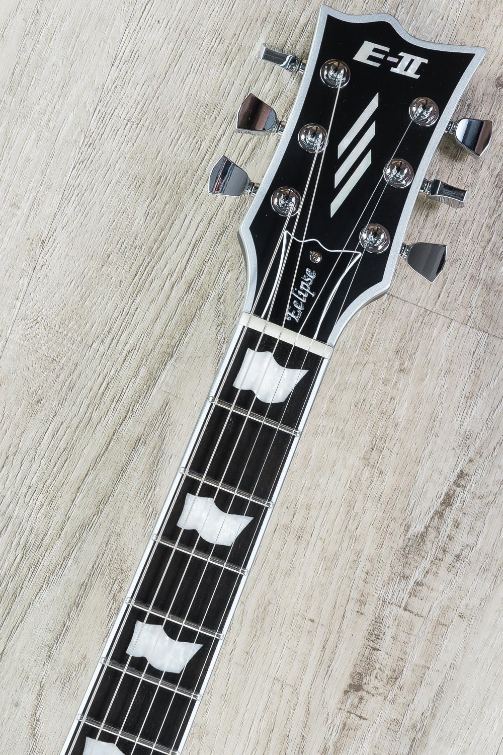ESP E-II Eclipse BB Electric Guitar, Ebony Fingerboard, Hard Case - Black Satin (B-STOCK)