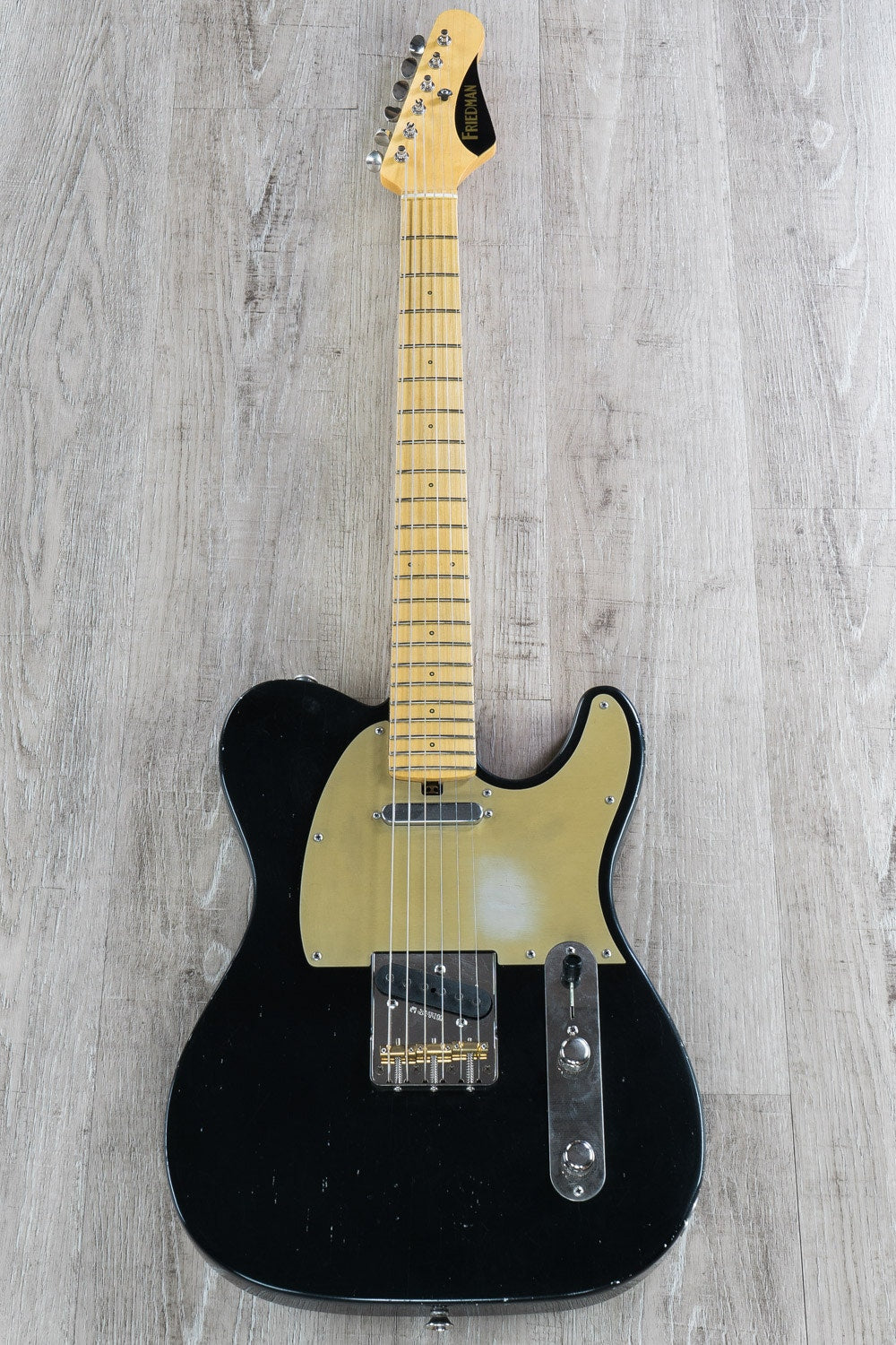 Friedman Guitars Vintage T Classic Electric Guitar, Maple Fingerboard, Black