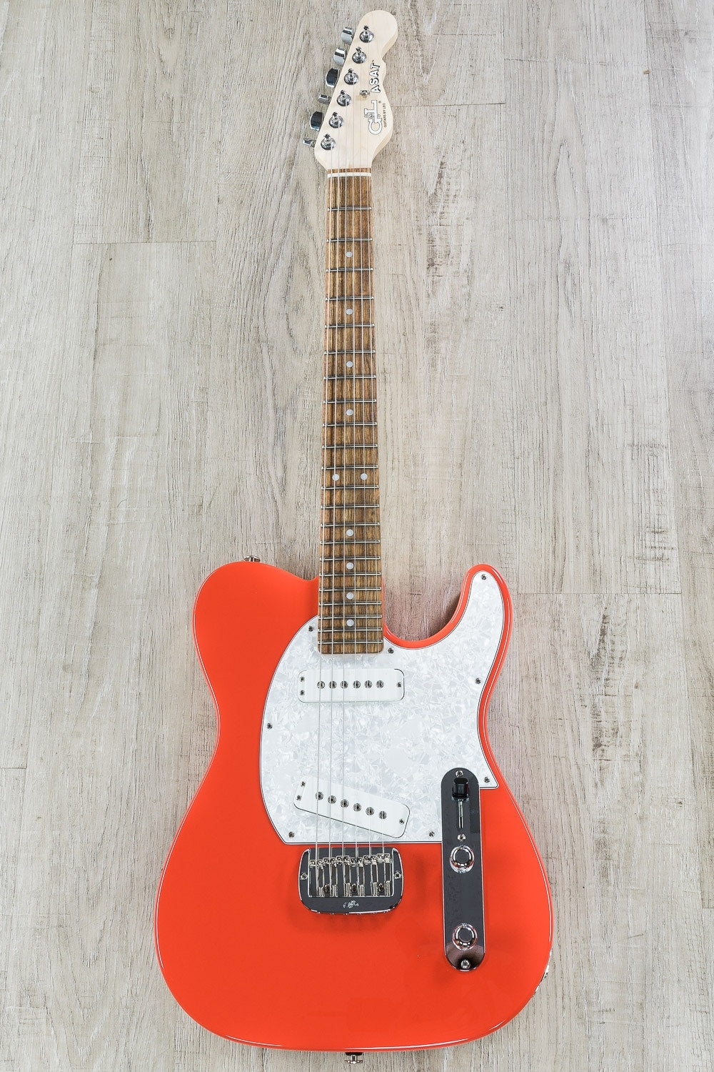 G&L USA ASAT Special Electric Guitar, Chechen Fingerboard, Hard Case - Rally Red