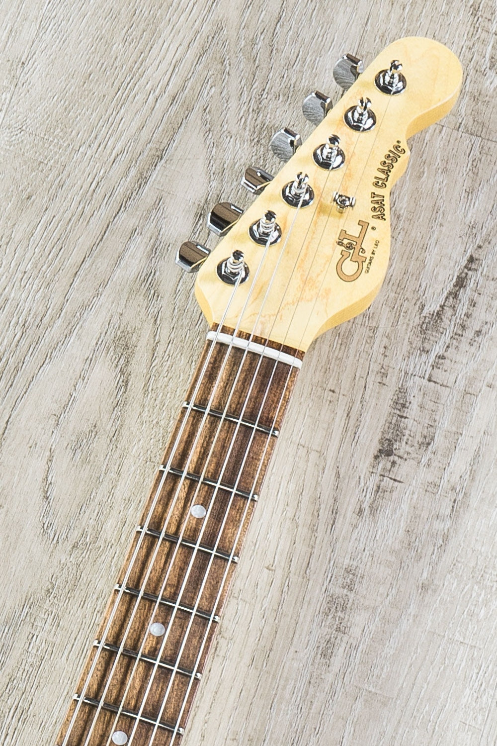 G&L USA ASAT Classic Bluesboy Electric Guitar, Chechen Fingerboard, Hard Case - Jet Black