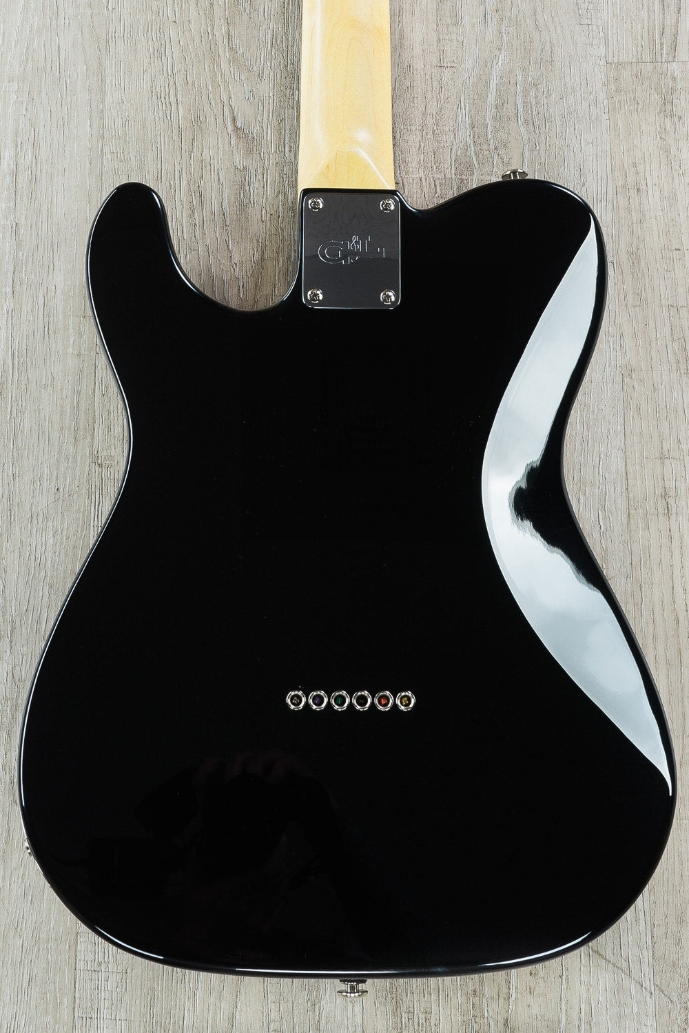 G&L USA ASAT Classic Bluesboy Electric Guitar, Chechen Fingerboard, Hard Case - Jet Black