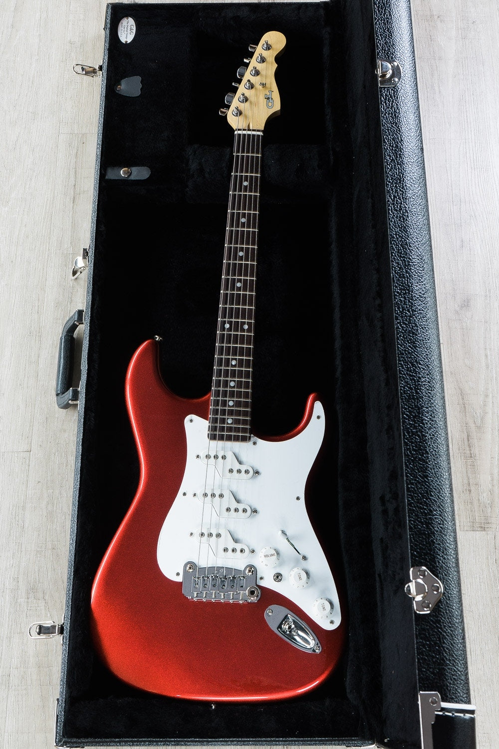 G&L USA Comanche Electric Guitar, Rosewood Fingerboard, Hard Case - Candy Apple Red Metallic