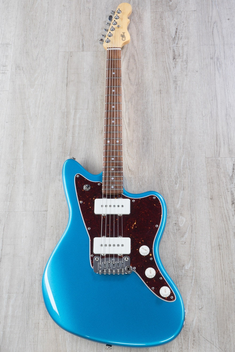 G&L USA Doheny Electric Guitar, Chechen Fingerboard, Hard Case - Lake Placid Blue Metallic