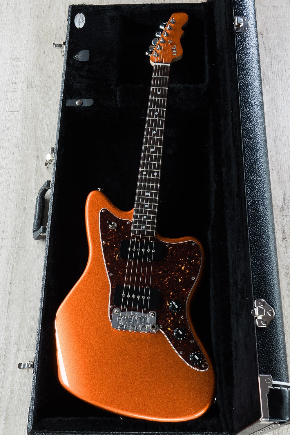 G&L USA Doheny Electric Guitar, Rosewood Fingerboard, Hard Case - Tangerine Metallic