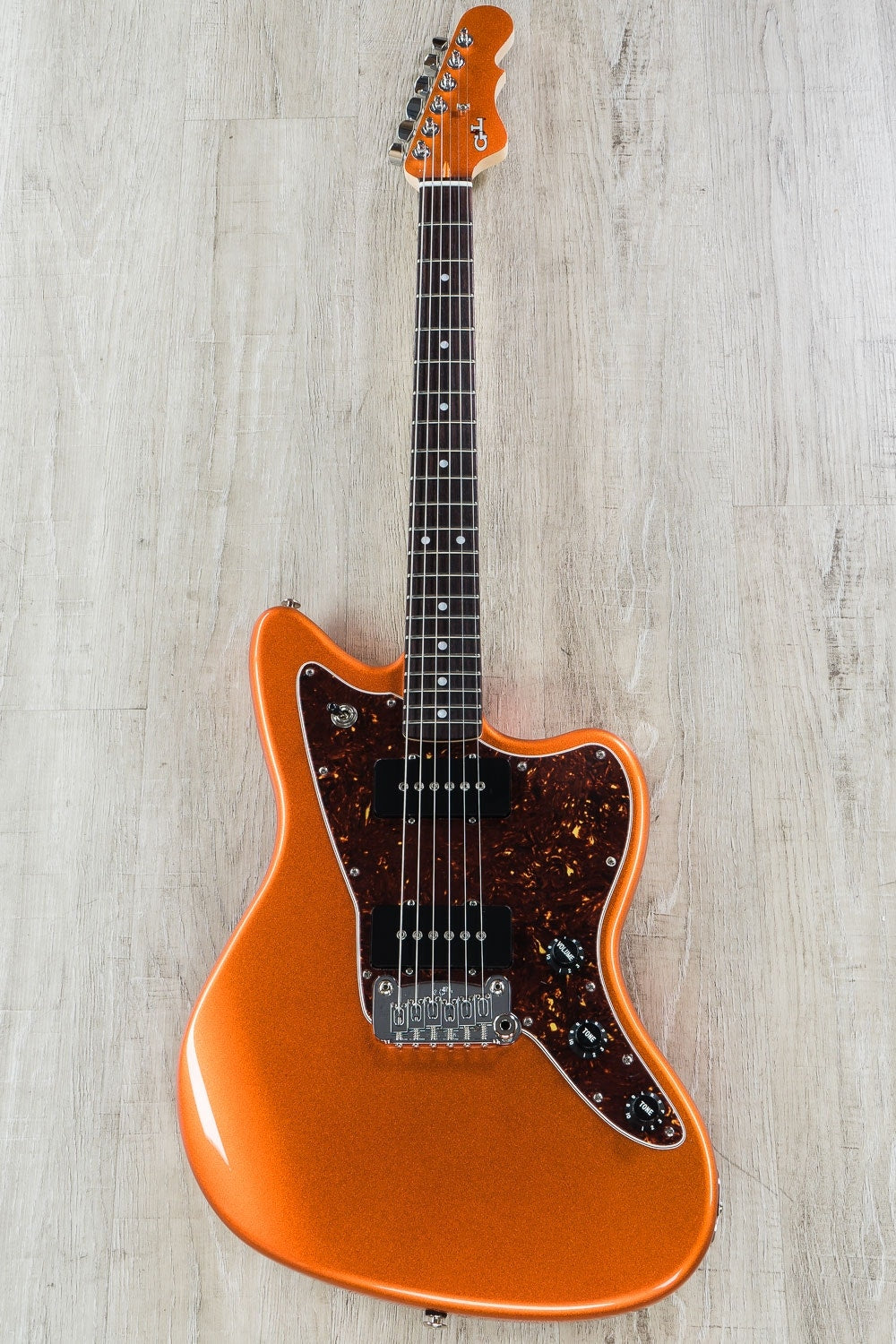G&L USA Doheny Electric Guitar, Rosewood Fingerboard, Hard Case - Tangerine Metallic