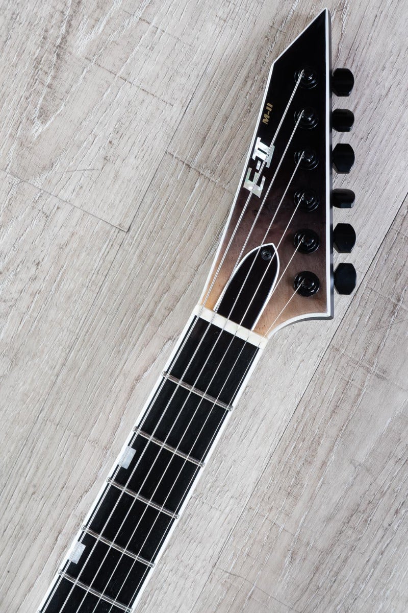 ESP E-II M-II NT Electric Guitar, Buckeye Burl Maple Top - BK Natural Fade (B-STOCK)