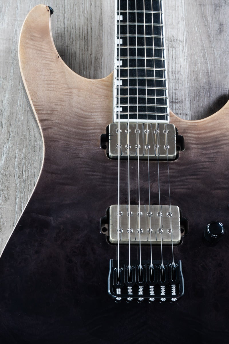 ESP E-II M-II NT Electric Guitar, Buckeye Burl Maple Top - BK Natural Fade (B-STOCK)