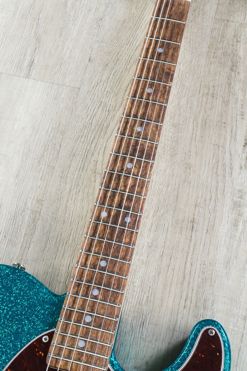 G&L USA ASAT Classic Bluesboy Electric Guitar, Chechen Fingerboard, Hard Case - Turquoise Flake