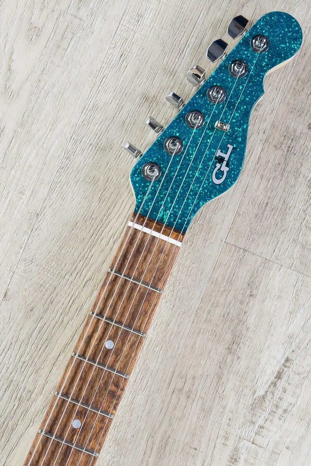 G&L USA ASAT Classic Bluesboy Electric Guitar, Chechen Fingerboard, Hard Case - Turquoise Flake