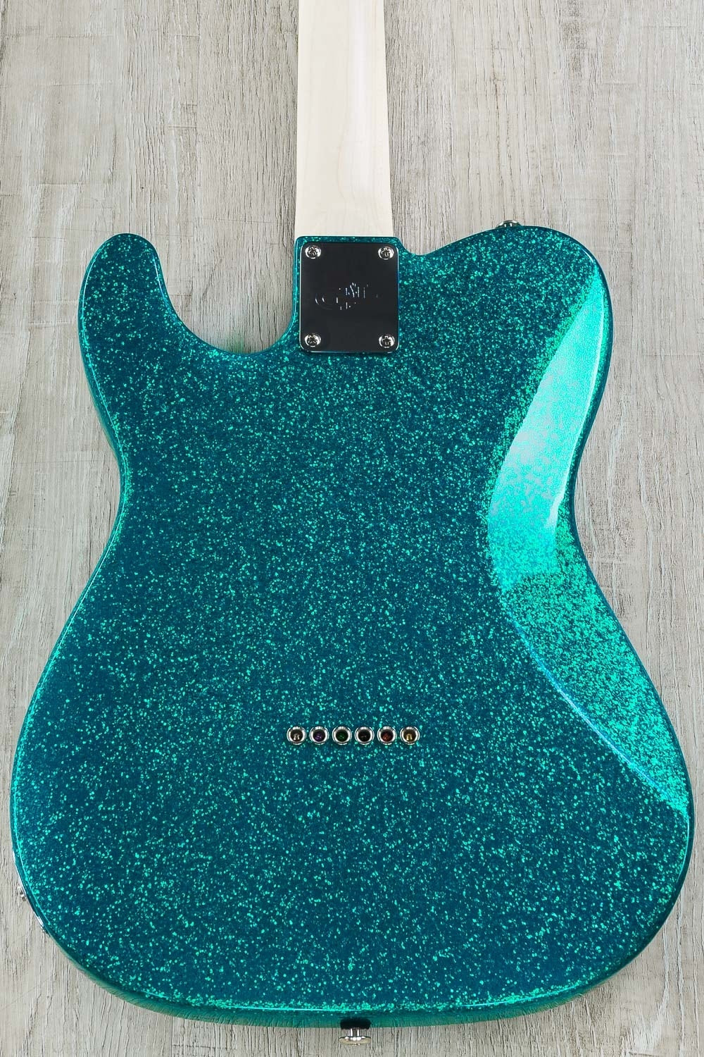 G&L USA ASAT Classic Bluesboy Electric Guitar, Chechen Fingerboard, Hard Case - Turquoise Flake