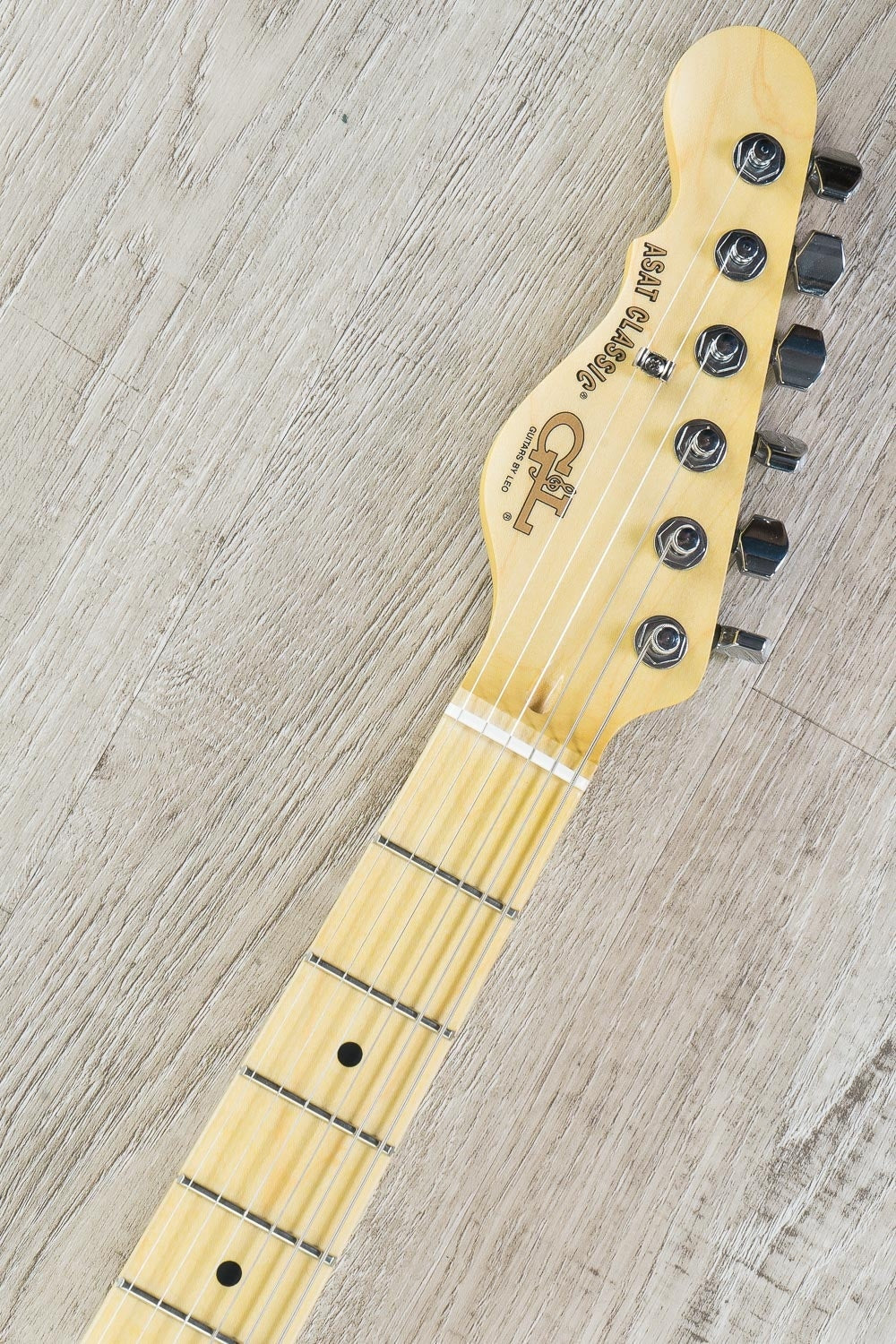 G&L USA ASAT Classic Left-Handed Electric Guitar, Maple Fingerboard, Alnico Pickups, Hard Case - Jet Black