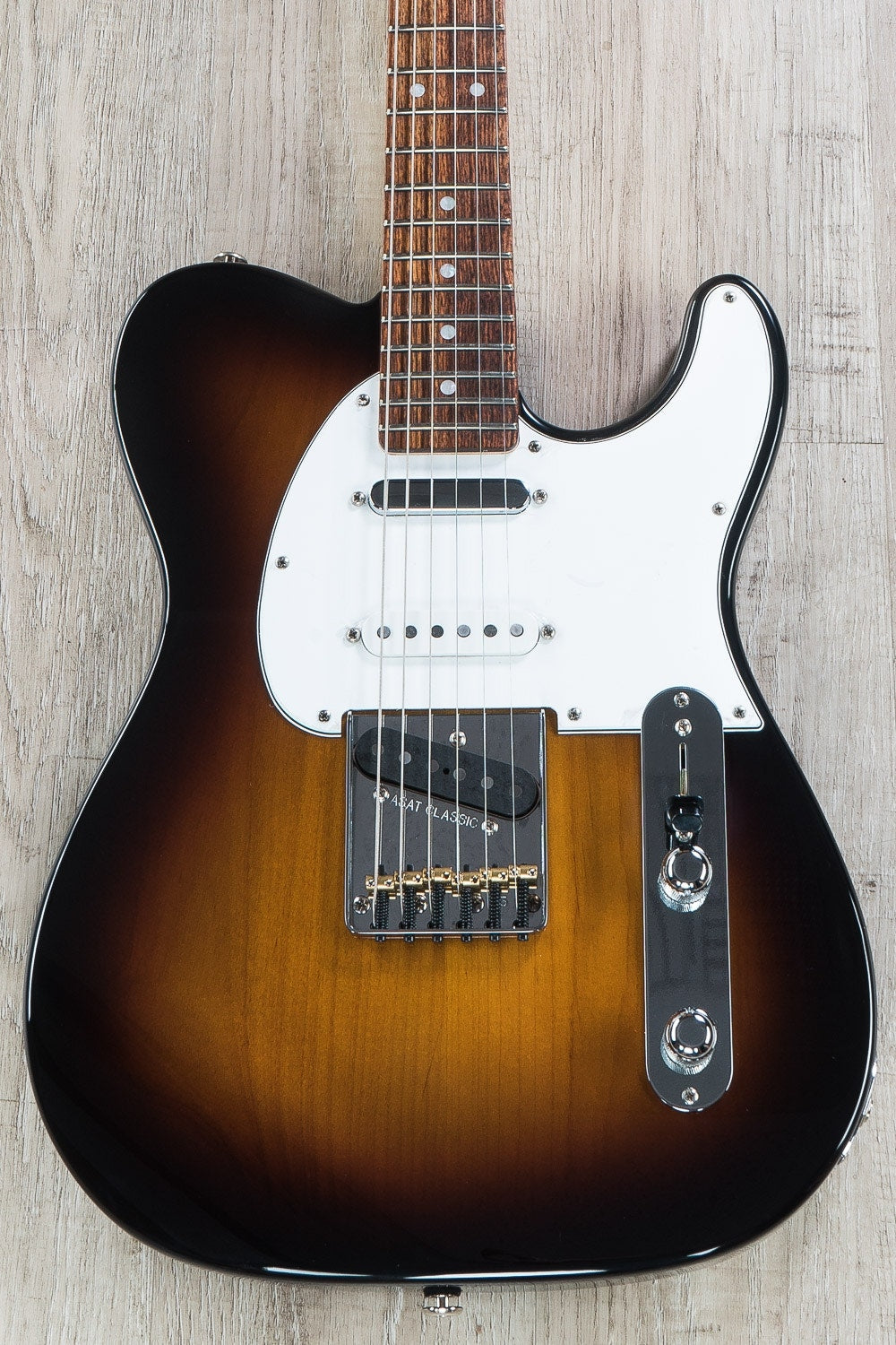 G&L ASAT Classic S Alnico Electric Guitar, Chechen Fingerboard, Hard Case - Tobacco Sunburst