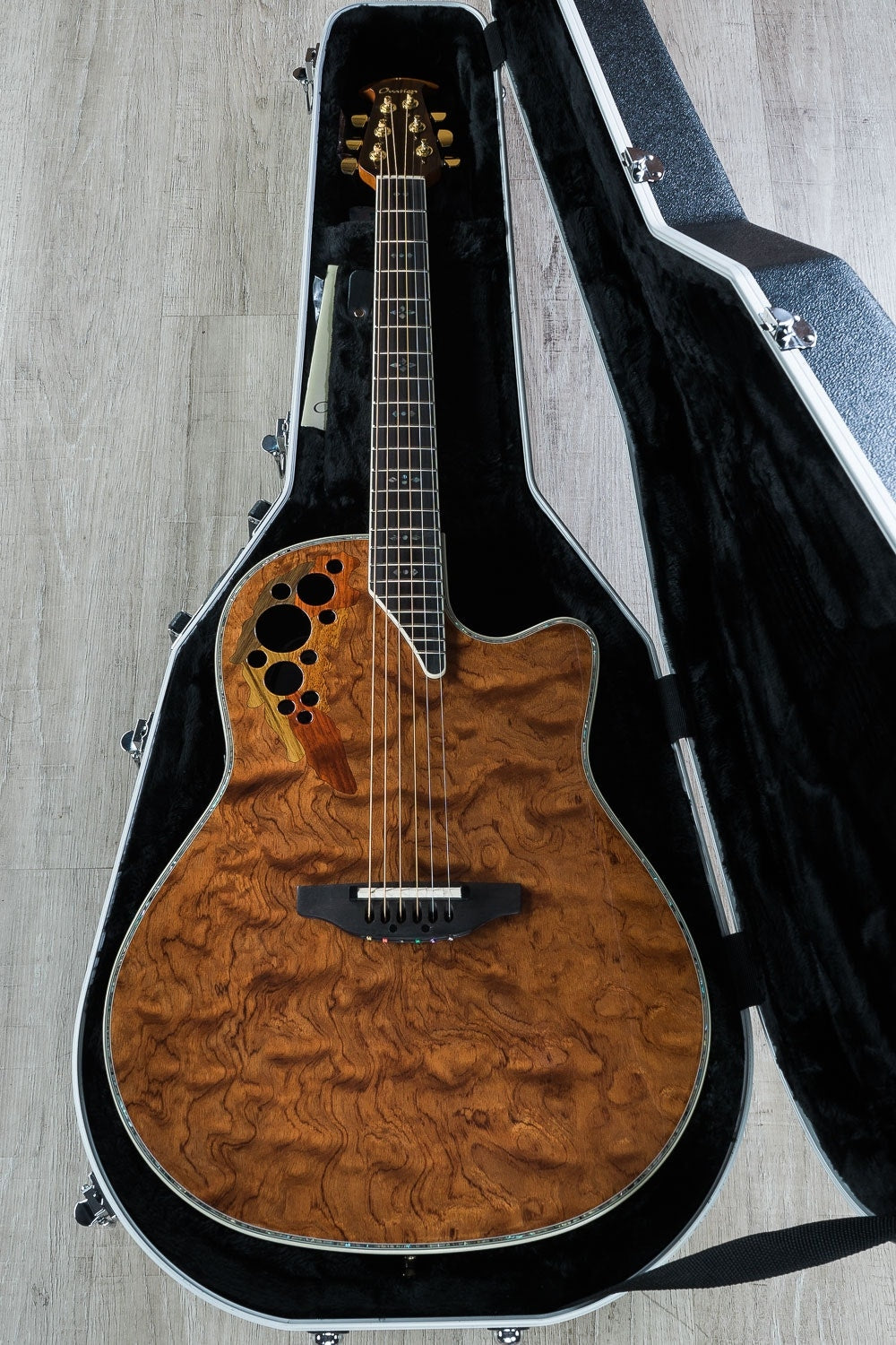 Ovation C2078AXP-WB Elite Plus Acoustic-Electric Guitar, Deep Contour, Hard Case - Waterfall Bubinga