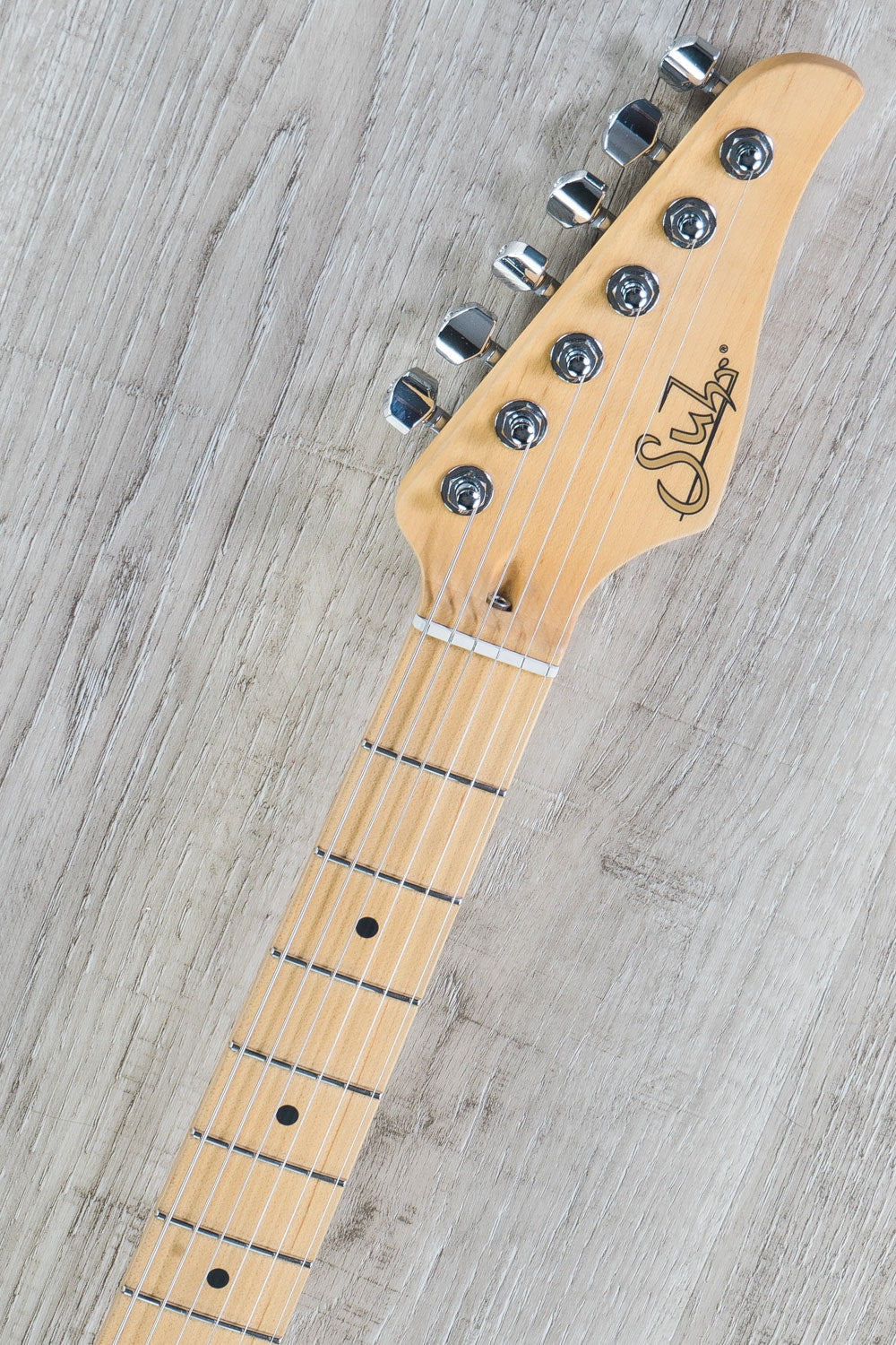 Suhr Classic S Electric Guitar, Maple Fingerboard, HSS, SSCII - Black, Deluxe Padded Gig Bag