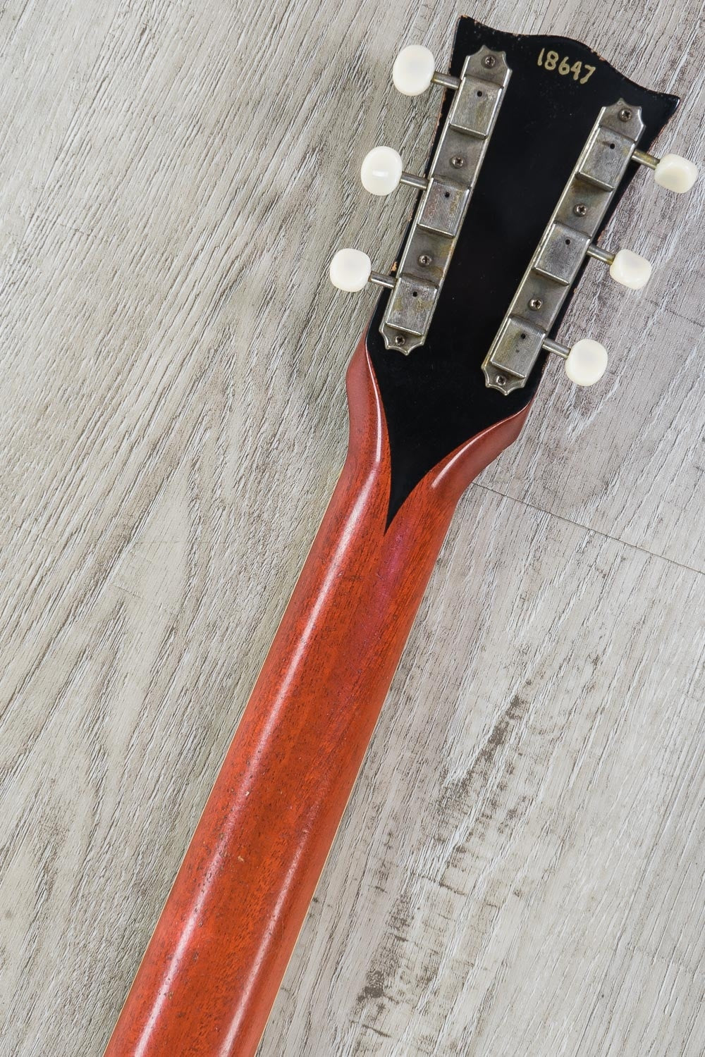 Rock N Roll Relics Thunders II Single Cut Electric Guitar, Heavy Aged, Hard Case - Cherry